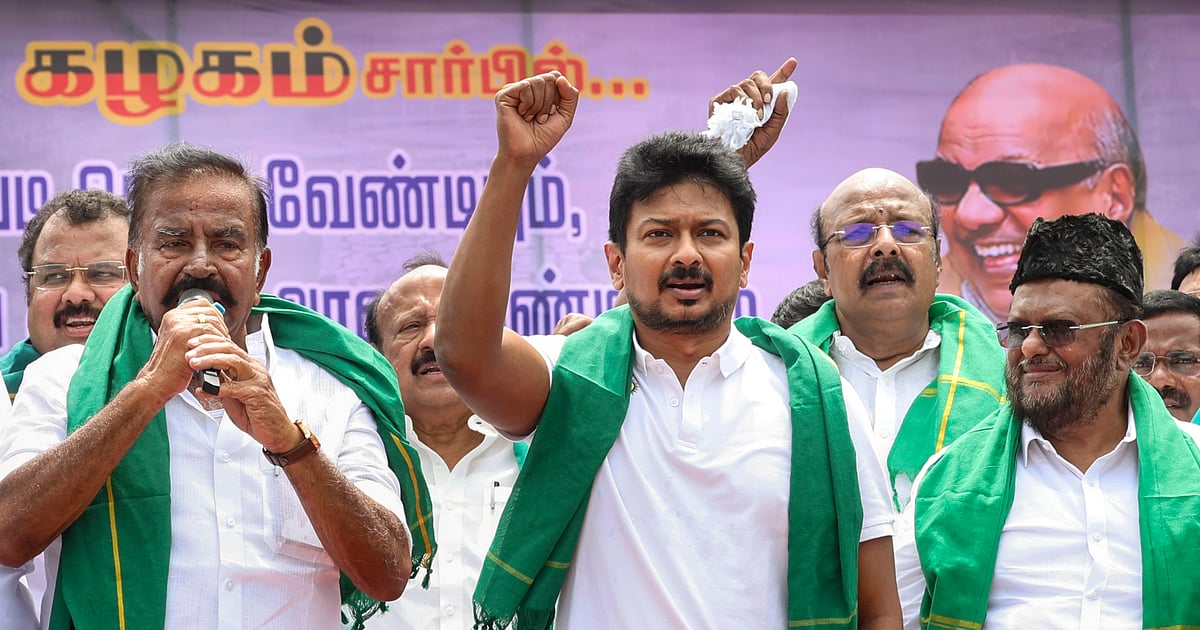 Cauvery water dispute: Udhayanidhi leads statewide DMK protest; Stalin blames TN govt's 'negligence'