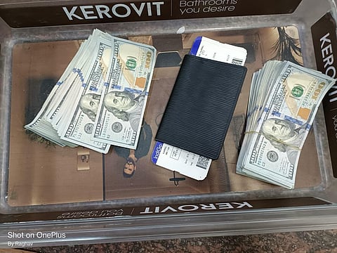 During the intensive check, USD 31,500 (approximately Rs 30 lakh) was recovered concealed inside the passenger's undergarments in the groin area. 
