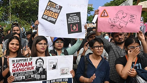 Student protests at Freedom Park