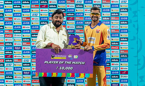 Nirankar Sharma was adjudged the Player of the Match
