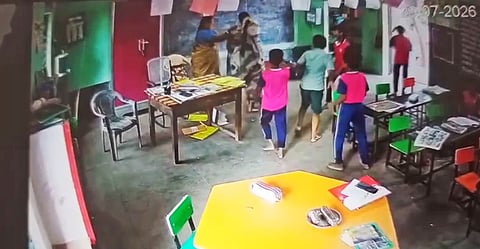 Officials from the Karur district education department initiated an inquiry into an incident where a panchayat union school teacher allegedly assaulted the headmaster. A video of the incident went viral on social media.
