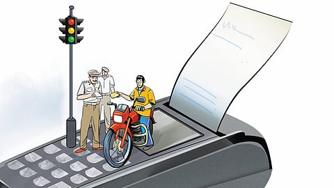 Gujarat's e-challan boom outruns recovery.