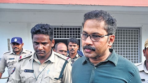 Special Investigation Team produces accused Nagaraju before Vijayawada court in Sai Krishna custodial death case on Wednesday  | Express
