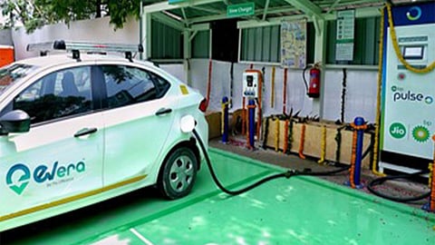 Electric vehicle image used for representative purposes only.