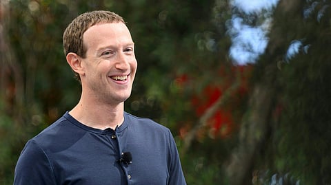 Meta founder and CEO Mark Zuckerberg speaks during Meta Connect event at Meta headquarters in Menlo Park, California on September 27, 2023.
