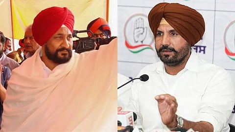 Former Punjab Chief Minister and Jalandhar MP Charanjit Singh Channi and Punjab Congress president and Ludhiana MP Amarinder Raja Warring