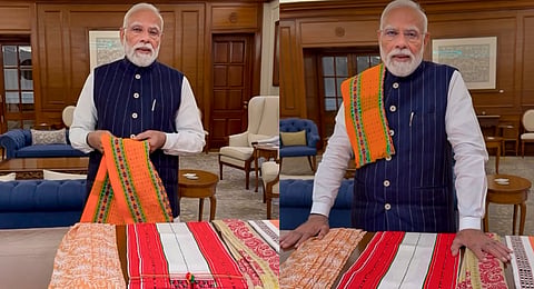 PM Modi said the aim is to turn India self-reliant and financially help weavers and small enterprises.
