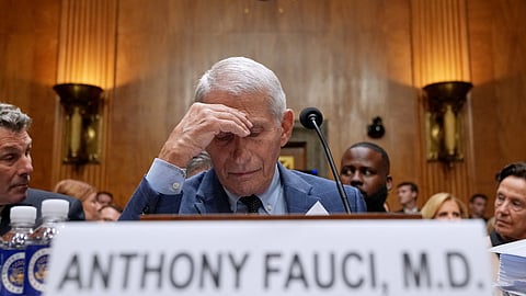 Dr Anthony Fauci appears before the Senate Homeland Security and Governmental Affairs Committee at the Capitol, Wednesday, July 29, 2026, in Washington.