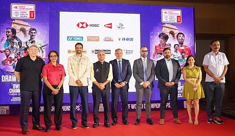 (From L) Tan Kim Her, Jayshree Nair, Pullela Gopichand,  Sanjay Mishra, Selvaamresh Supramaniam, Saurabh Sareen,Rohan Vivek Bhadgaonkar, Neha Mahalwal, Gautam Mahanta