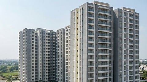 Blueprint of general pool residential accommodation.