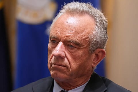 Secretary of Health and Human Services Robert F. Kennedy Jr., listens during a Cabinet meeting at the White House, May 27, 2026, in Washington. 