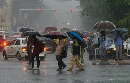 In Chennai, moderate to heavy rain accompanied by thunderstorms and lightning is forecast in some areas on Saturday and Sunday.