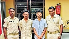 Two inter-district burglars for allegedly breaking into a house and decamping with gold and silver ornaments worth over `6 lakh recently.