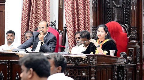 The GCC held its council meeting headed by Mayor R Priya at Ripon building. 