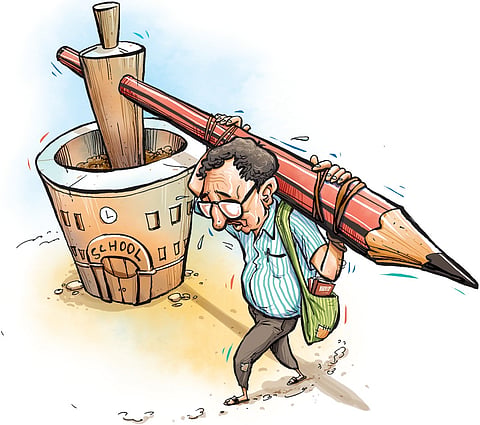 A large number of school teachers and anganwadi workers have been deployed as booth level officers (BLOs) for Special Intensive Revision of voters’ list