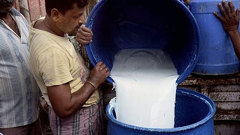 The procurement price for cow milk will now rise from Rs. 38 to Rs. 44 a litre, while that for buffalo milk will increase from Rs. 47 to Rs. 53. 