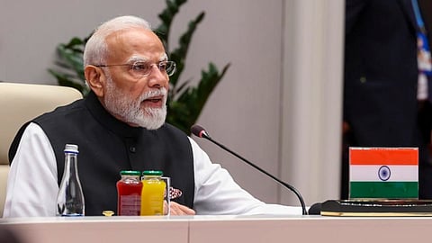 Prime Minister Narendra Modi at the Shanghai Cooperation Organization (SCO) Council of Heads of State Meeting, in Bishkek, Kyrgyzstan, Sept. 1, 2026.