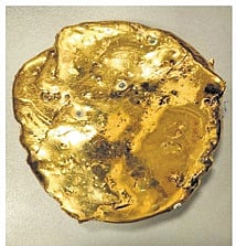 Officials melted and processed the substance, recovering 1,640 grams of gold in ingot form