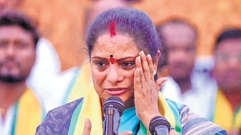 Telangana Rakshana Sena (TRS) founder K Kavitha.