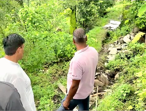Land subsidence has alarmed residents of Kimana-Dankot village.