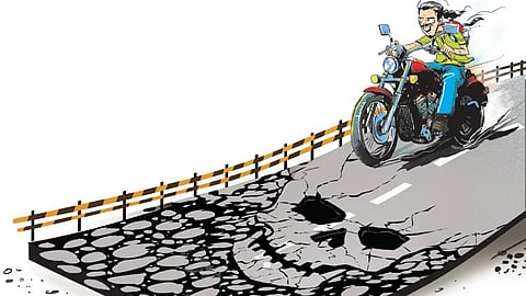 Nizamabad roads kick up dust as repairs drag on.