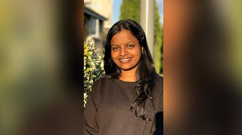 Artist Amritha, a native of Chennithala, who explores visual art in the UK