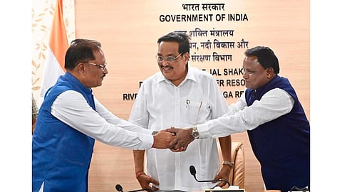 CR Patil leads push to resolve Mahanadi water dispute, holds talks with Odisha, Chhattisgarh CMs.