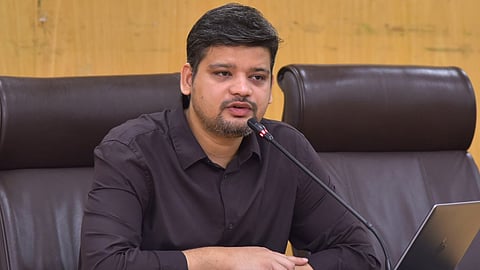 Real Time Governance Society (RTGS) CEO Prakhar Jain speaking after inaugurating a two-day workshop organised by RTGS.