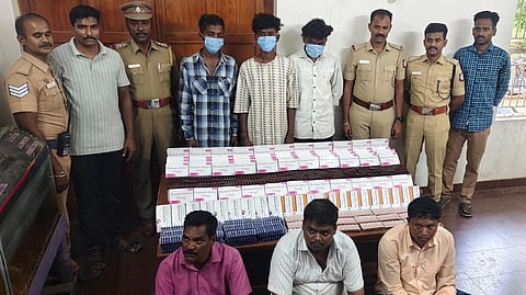 Tiruvallur police bust illegal prescription-drug distribution network, arrest seven persons.