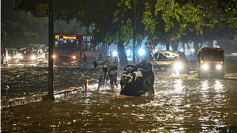 Officials said the engineer was held responsible for dereliction of duty in connection with the prolonged waterlogging.