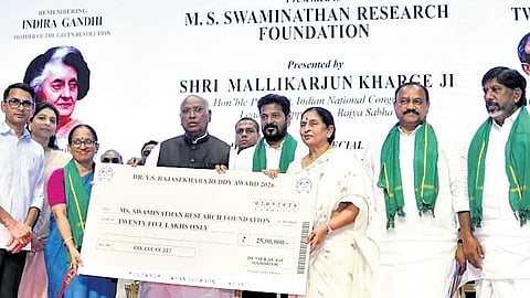 Dr YS Rajasekhara Reddy Award 2026.