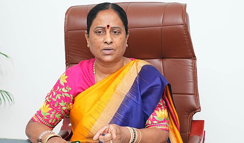 Telangana Endowments Minister Konda Surekha.