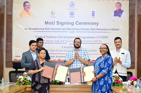 R&DM Minister Suresh Pujari at the MoU-signing ceremony on Wednesday.