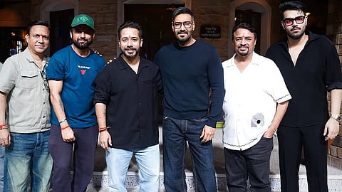 Ajay Devgn along with the film's team