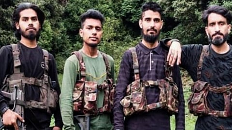  This image received on Sept. 5, 2026 shows Yasir, left, a terrorist of banned Lashkar-e-Taiba who was killed in an encounter with the army in the higher reaches of Yusmarg, in Budgam district, Jammu and Kashmir. Another terrorist Musa, seen on right, is believed to be hiding at the same encounter site. 