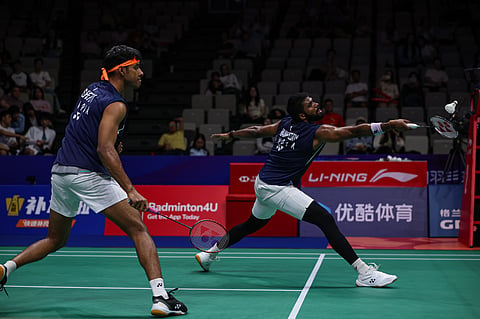 Chirag Shetty and Satwiksairaj Rankireddy in the ongoing China Masters
