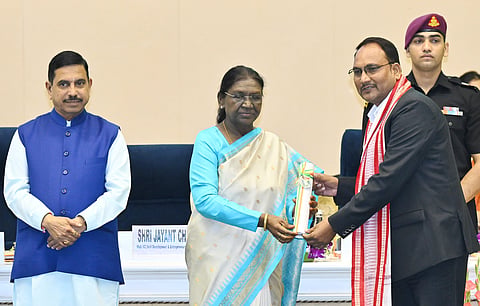President Droupadi Murmu conferred National Awards on teachers from across the country on Teachers’ Day. 