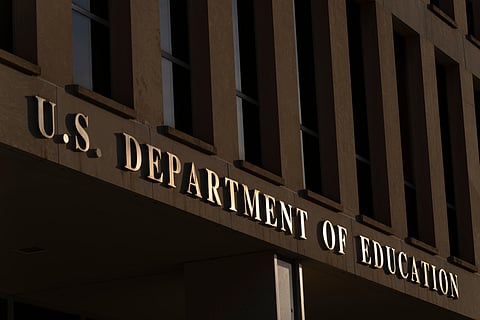 The headquarters of the U.S. Department of Education, March 12, 2025, in Washington.