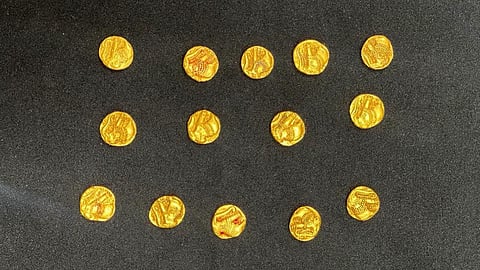 Preliminary information suggests that the coins may belong to a period between the 10th and 15th centuries AD.