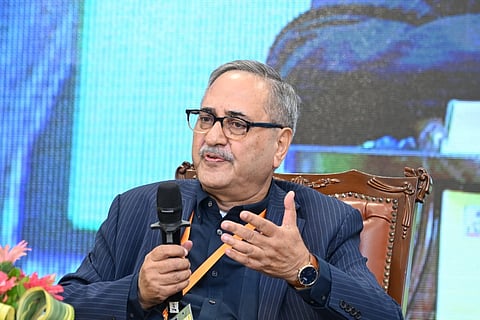 ICHR chairperson Prof Raghuvendra Tanwar speaking at the Odisha Literary Festival 