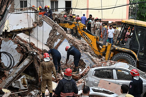 Satya Niketan Building collapse