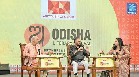 Author Sohail Rekhy and writer Anuja Chandramouli in conversation with Ravi Shankar