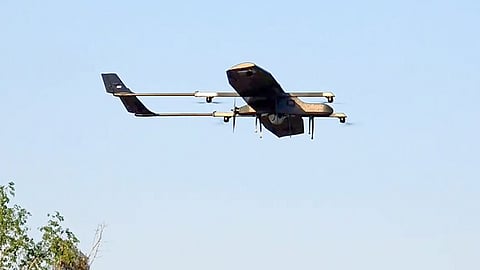 The incident took place at around 10.00 pm when a drone-like object’s movement was detected near the runway area. 