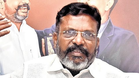 VCK president Thol Thirumavalavan.