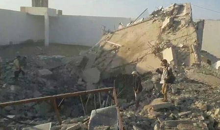 Death toll in Yemen prison airstrike rises to 23 with seven still missing.