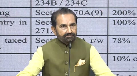 Congress leader Shaktisinh Gohil addresses a press conference at the party headquarters in Delhi on Wednesday, Sept. 09, 2026.
