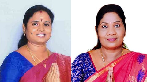 Maragatham Kumaravel (L) and P Sathyabama