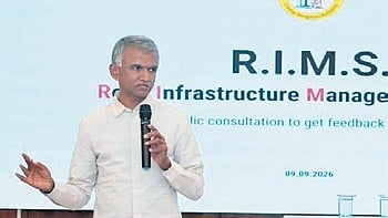 Bengaluru Development Minister Krishna Byre Gowda speaks at a consultation meet with citizens on Wednesday.