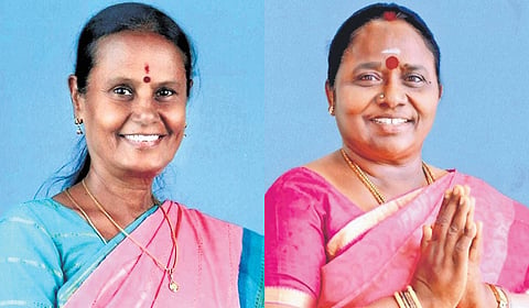 K Bhanumathi (L)and Kanitha Sampath(R).
