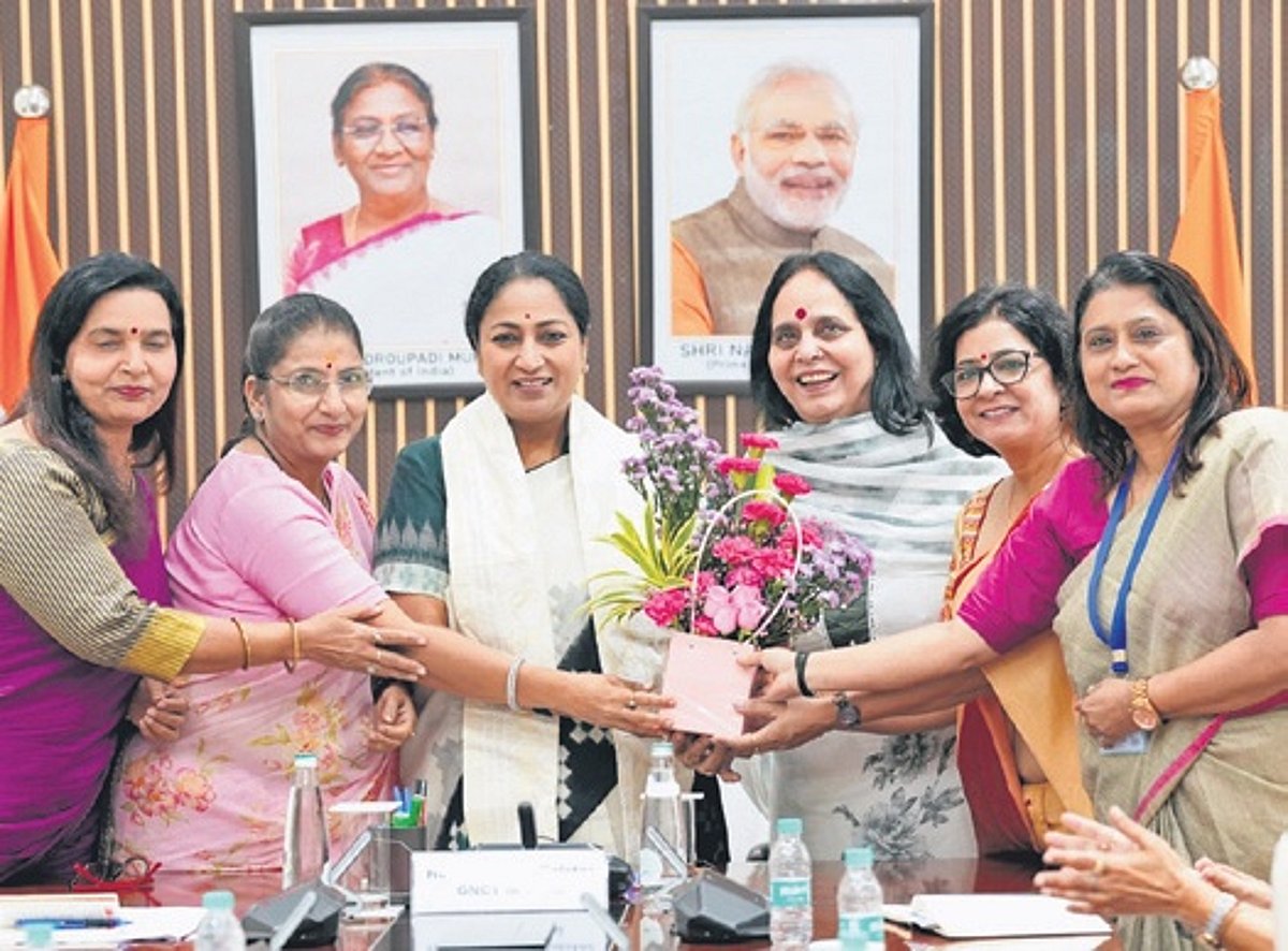 Delhi CM asks women’s panel to strengthen online grievance system, cybercrime awareness for girls